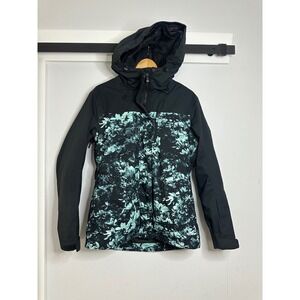 Roxy Floral Print Snow Jacket Hooded Insulated Ski Winter Coat Medium